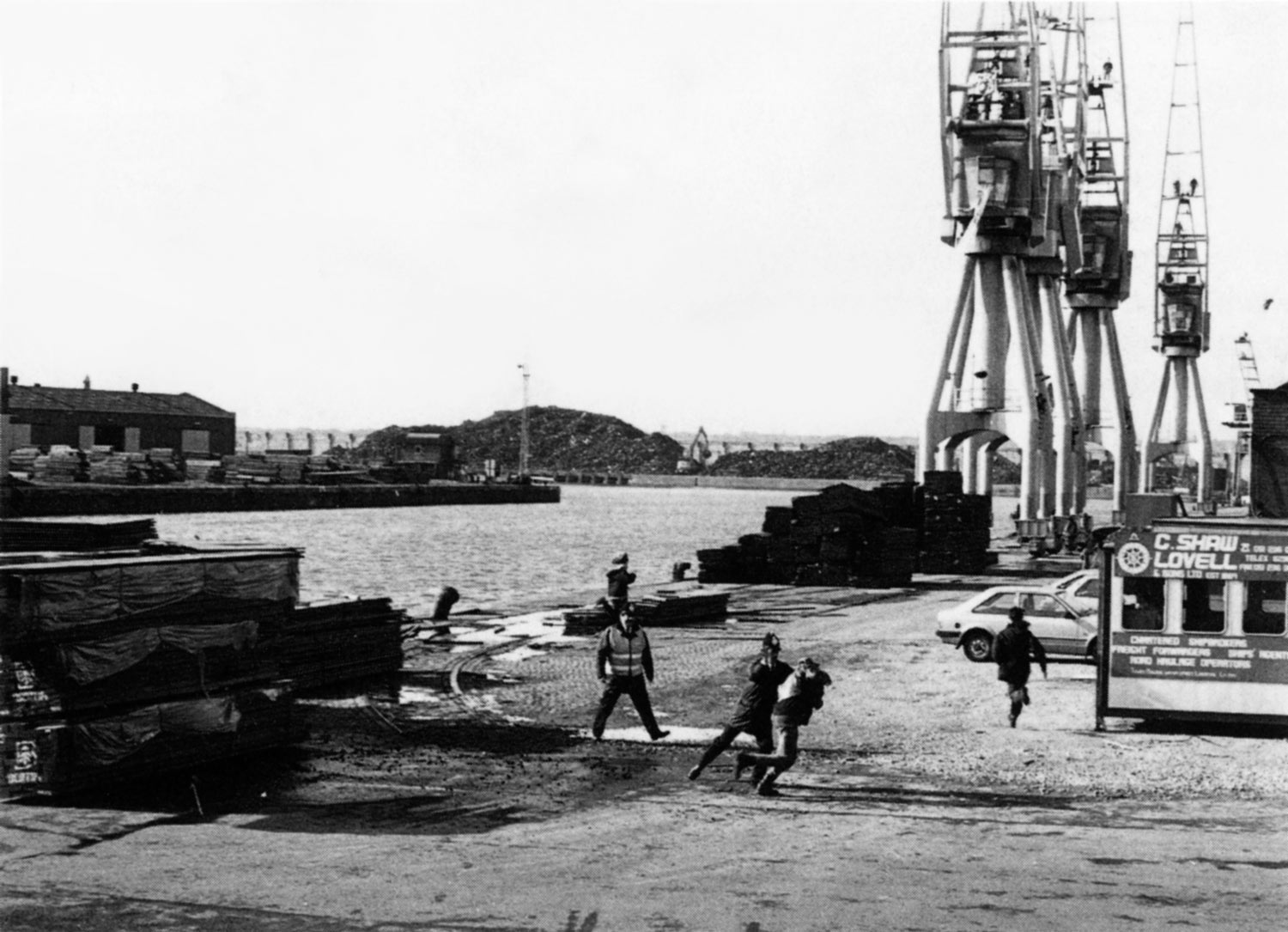 Protest at Liverpool docks over importation of rainforest timber