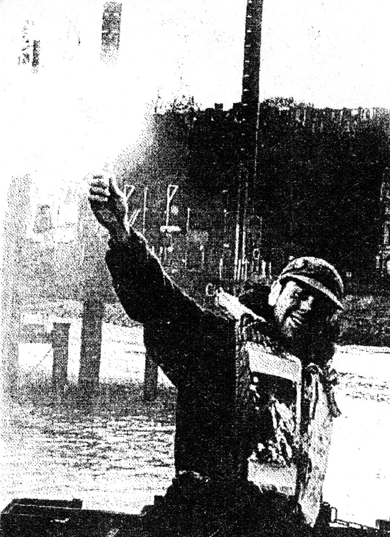 Cardiff EF! boat action against the construction of the Cardiff Bay Barrage