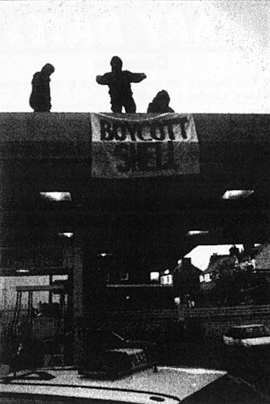 Actions in support of maurdered writer Ken Saro-Wiwa and other in Nigerians killed or imprisoned due to their opposition to Shell's destruction in Ogoniland